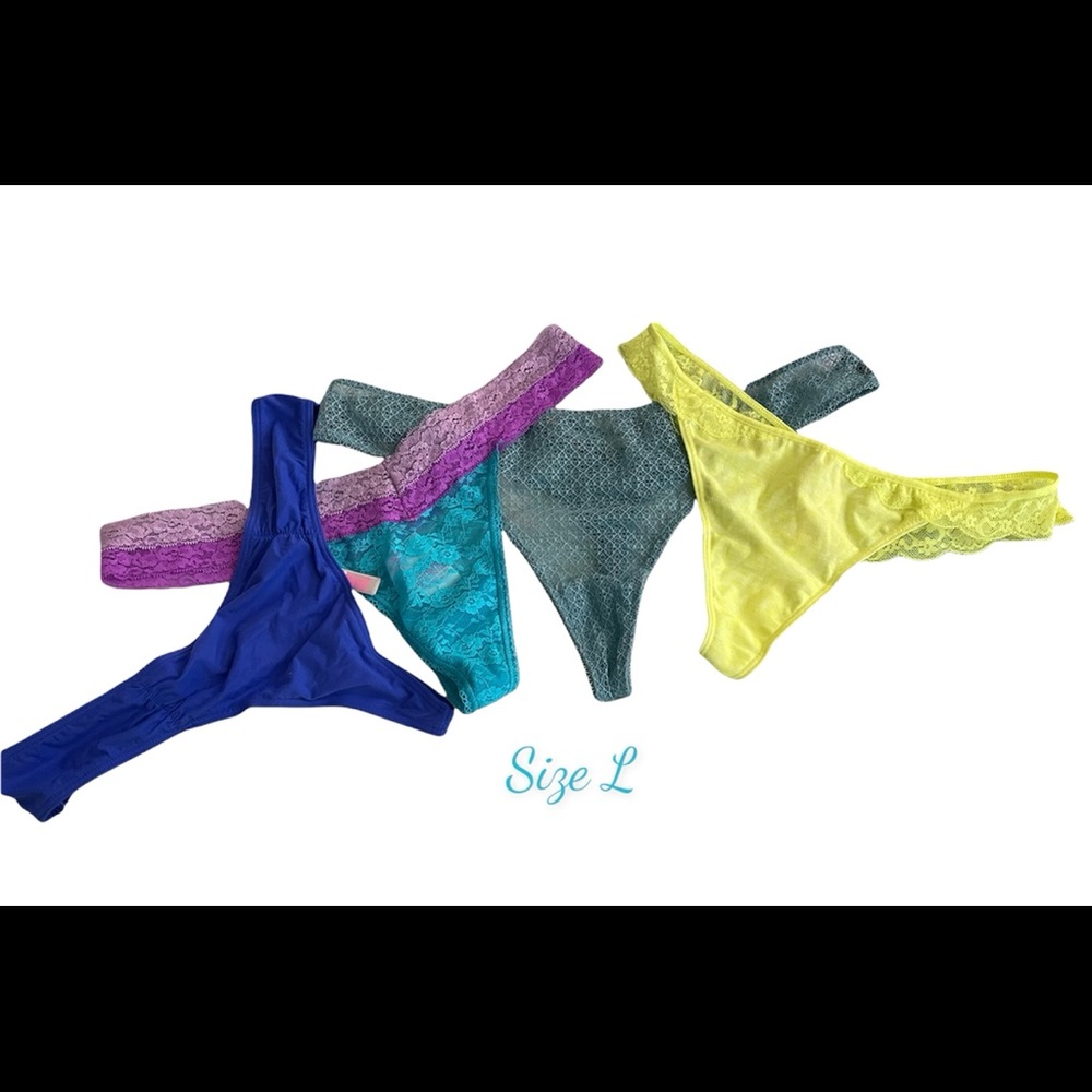 SOLD NWT VS/PINK Thong Panties Sz L